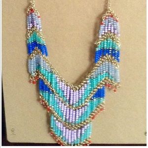 Zara beaded statement necklace